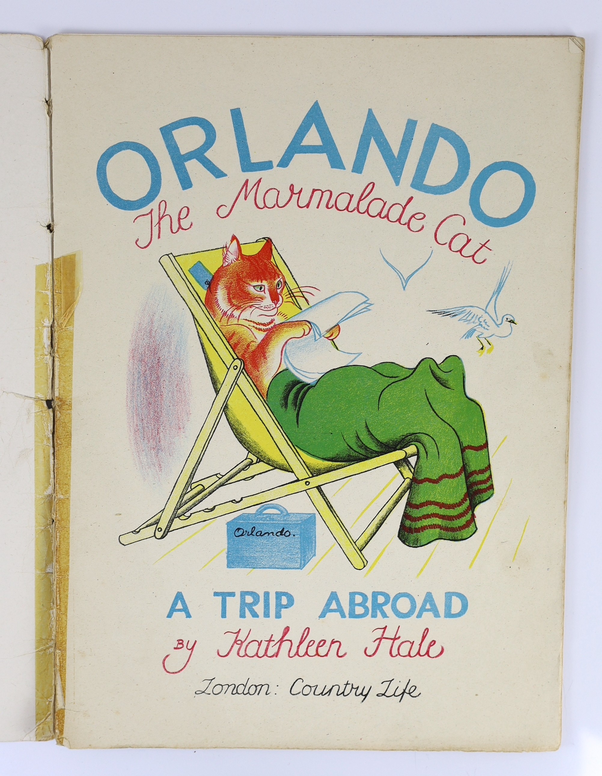 Hale, Kathleen - Orlando ... Buys a Farm. First edition, Country Life & NY., Transatlantic Arts, 1942; (Same Author) - Orlando ... A Camping Holiday. Country Life & NY., Charles Scribner's Sons
